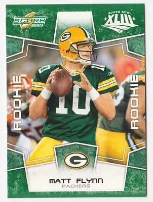 2008 Score Rookie Factory Set Green Matt Flynn #422 Rookie RC • $2.93