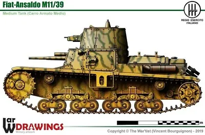 1/72 WW2 Italian M11/39 Tank. Painted Resin. 2700 Models On Offer • £35.99