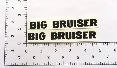 Print Water Slide Decal Set For Marx Big Bruiser Truck SHIPPING W/TRACKING • $4.50