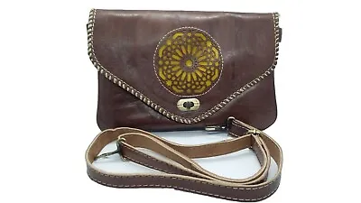 Bag Leather Moroccan Shoulder Purse Handbag Handmade Envelop Women Crossbody • $65.95