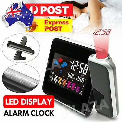 $13.95 • Buy Alarm Clock Smart Digital LED Projection Temperature Time Projector LCD Display