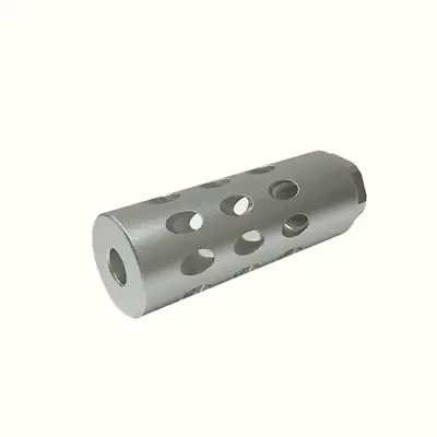 Aluminum Compensator Silver Color Muzzle Brake 14x1 Left Hand TPI • $24.99