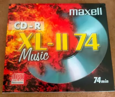 Maxell CD-R74 XL-II 74 Music Audio 74 Mins CD-R Blank Recordable Disc NEW SEALED • £2.50