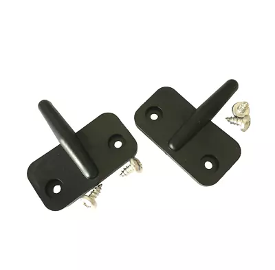 Greenhouse Spare Parts Halls Gardman Black Plastic Window Pegs Pair With Screws • £4.84