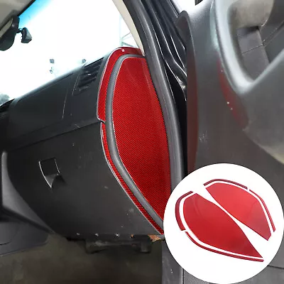 6PCS Red Carbon Fiber Door Anti-Collision Buffer Pad Trim For Hummer H3 2005-09 • $89.99