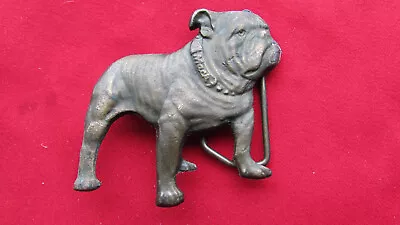 RARE Vintage MACK TRUCK BULLDOG Solid Brass Belt Buckle 1970'S • $19.99