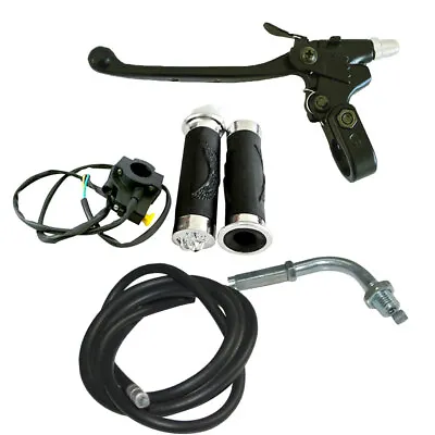 Handlebar Grip Set & Throttle Cable & Clutch Lever For 66/80cc Motorized Bike • $18.99