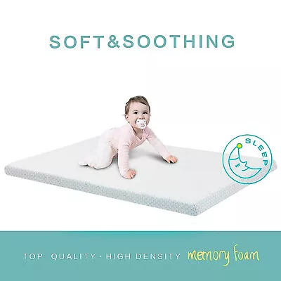 Mini Crib Mattress Pad Toddler Memory Foam Playpen Mattress With Removable Cover • $31.99