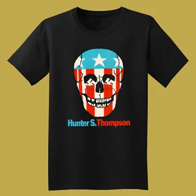 $18.89 • Buy Hunter S. Thompson Dr Gonzo Skull Logo Men's Black T-Shirt Size S-3XL