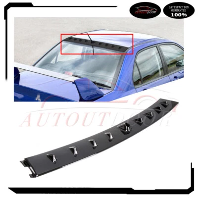 $36.92 • Buy For 03-07 Lancer Evolution EVO 7 8 9 Glossy Black Rear Fin Vortex Roof Spoiler