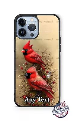 Fantasy Red Cardinal Birds Design Personalized Phone Case For IPhone Samsung • $18.98
