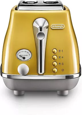 Delonghi Icona Capitals 2 Slice Toaster 900 W New York Yellow CTOC2003Y • $115.50