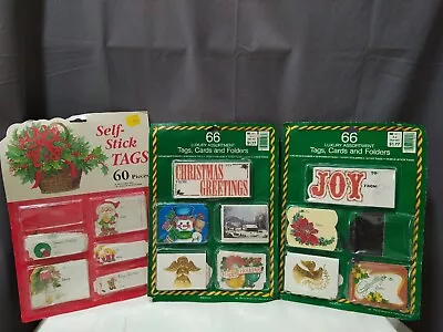 Vintage Christmas Gift Tags Lot 1984 Eureka 1993 • $19.97
