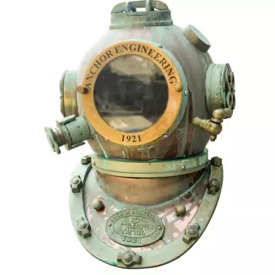 Rare Antique Diving Divers Helmet Mark V Vintage Navy US Sea Deep Scuba Helmet • $205.08