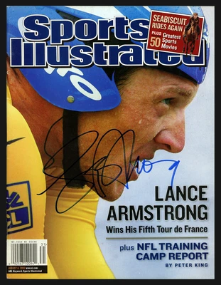 £144.41 • Buy Lance Armstrong Autographed Sports Illustrated Magazine Beckett BAS #A28318