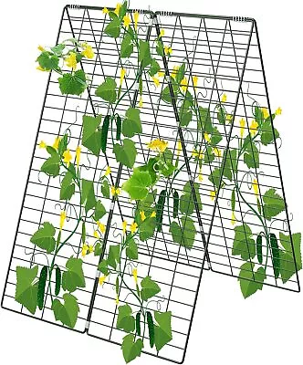 34 X48 Foldable Cucumber Trellis With Garden StakesZip-Ties Cucumber Vegetable • $62.04