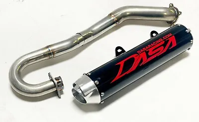 $599.95 • Buy Dasa Exhaust Pipe Full System Classic Black Red Yamaha YFZ450R 450R All Years