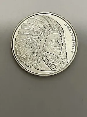 1992 Enviromint Indian Chief 1 Oz .999 Fine Silver Round • $32.85