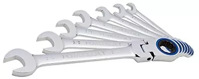 Powerbuilt SAE Ratcheting Flex Head Combination Wrench Set 7 Pieces • $27.85