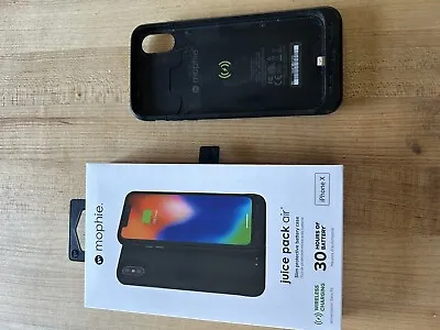 Mophie Juice Pack Air Wireless Charging Battery Case For IPhone XS / X - Black • $8.99