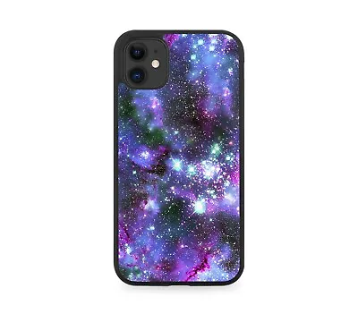 Purple & Pink Galactic Space Rubber Phone Case Cover Stars Galaxy Universe G398 • £15.90