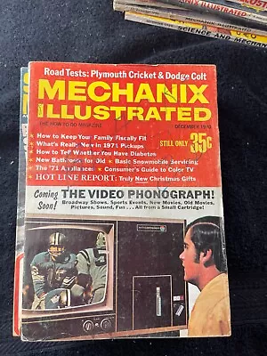 Mechanix Illustrated Dec 1970 The Video Phonograph • $6.99