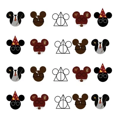 Mickey Mouse Nail Art Harry Potter  Nail Art (Clear Waterslide Decals) Decals • $3.99