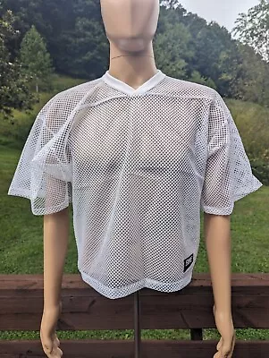 Vintage BIKE Athletics White Mesh Football Jersey Size Large New Old Stock • $16.97