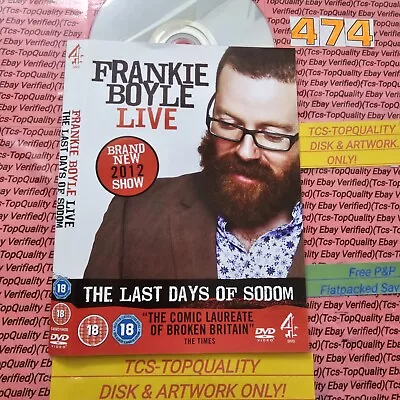 Frankie Boyle: The Last Days Of Sodom - Live DVD (2012) Disc And Art Work Only • £1.62