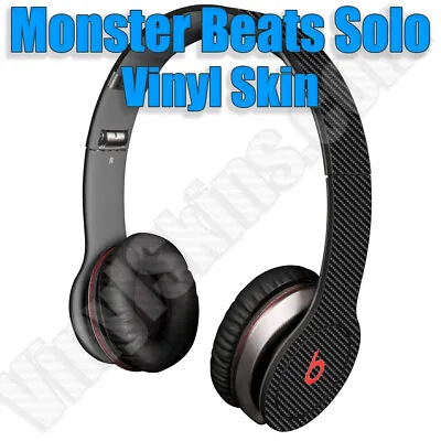 Any 1 Vinyl Decal/Skin For Monster Beats Solo Headphones - Buy 1 Get 1 Free! • $14.50