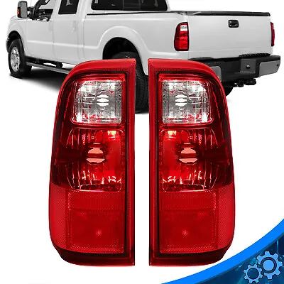 Tail Lights For 2008-2016 Ford F-250 F-350 Super Duty Rear Brake Lamp Left+Right • $37.50