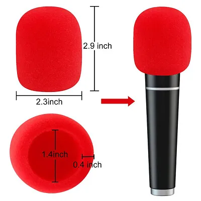 10 PCS Colors Handheld Stage Microphone Windscreen Foam Mic Cover Karaoke • $4.74