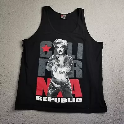 Vintage California Republic Shirt Men XL Marilyn Monroe Tank Pro Tag Heavy Wear • $24.88