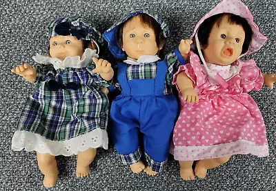 Gi-Go My Pals 8  Mini Dolls Expressions Set Of 3 Collector Crying Pellets Baby • $18.97