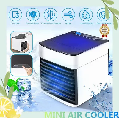 Mini Portable USB Arctic Air Conditioner Air Cooler LED Cooling Fan Personal AU • $21.99