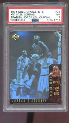 1996 Collector's Choice Int'l Spanish Jordan's Journal #J3 Michael Jordan PSA 7 • $39.96