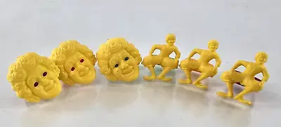 Vintage 1971 RONALD McDONALD Plastic Ring SET OF 6 All Colors Specialty Premiums • $59.95