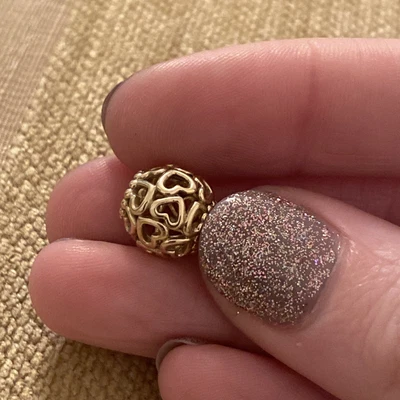 £195 • Buy Genuine Pandora Openwork Open Your Heart 14ct Gold Charm 750964 Retired