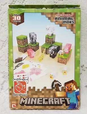Minecraft Papercraft Overworld Animal Mobs Set (Over 30 Pieces) Factory Sealed • $30