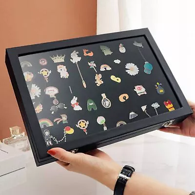 Pin Display Case Dustproof Medal Shadow Box For Home GBD • $14.02