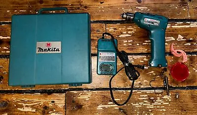 Makita 6010D DC 7.2V 10mm Cordless Drill DC7010 Fast Charger & Case UNTESTED • $21.59