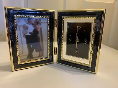 High Class Clock Photo Frame 3.5in X 5in New In Box • $8.90