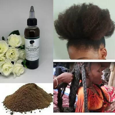 100% Authentic Chadian Chebe Powder Infused Hair Growth Oil 120ml • £13.99