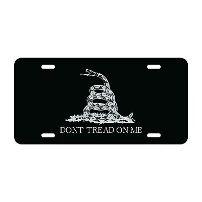 $9.95 • Buy Gadsden Flag Don't Tread On Me License Plate Tag Vanity Front Aluminum 6  By 12 