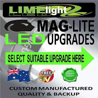 Maglite Upgrade Led Conversion Modification Bulb Globe Flashlight Torch 2400lm • $26.08