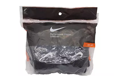Nike Performance Cotton Cushioned Low Cut Socks 6 Pack Black Size L 8-12 Men's • $34.99