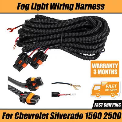 Fog Light Wire Harness Kit H11 For 2003-06 Chevrolet Chevry Silverado 1500 2500 • $14.24