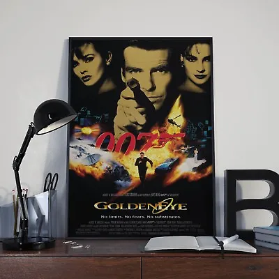 James Bond 007 Goldeneye Cinema Movie Film Poster Print Picture A3 A4 • £4.99