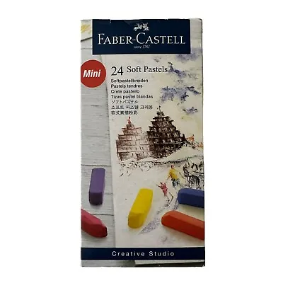 Faber-Castell 24 Soft Pastels Artists Students Drawing Shading Art NEW SEALED • $12