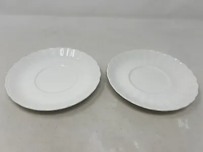 Two Saucers Mikasa China Yardley Pattern Ultima Line • $15.95